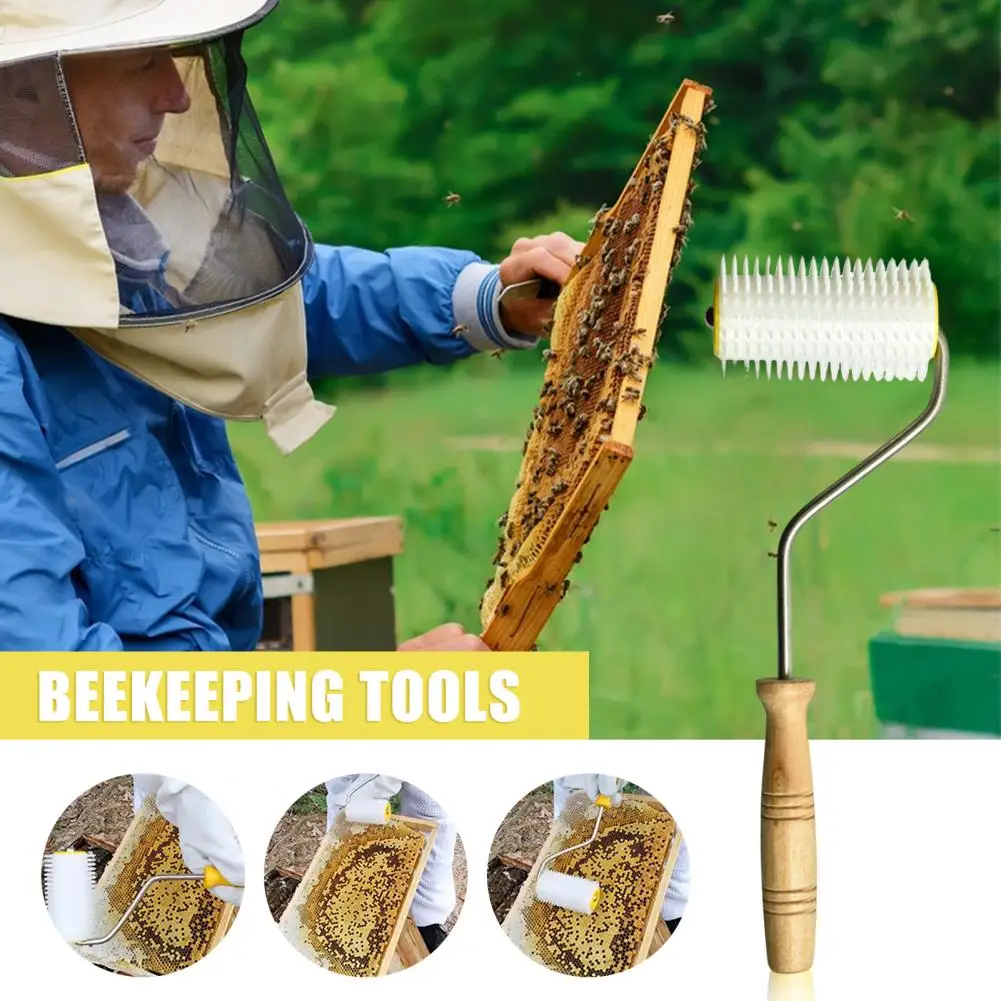 

Honey Extraction Equipment Honeycomb Decap Needle Roller Efficient Hive Honey Extraction Tool Durable Beekeeping Needle Roller