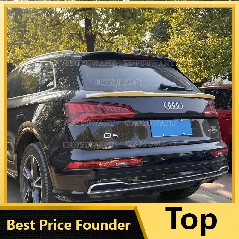 

V-образный спойлер для Audi Q5 Q5L, 2019, 2020, 2021, высококачественный материал ABS, Автомобильный задний средний корпус, комплект