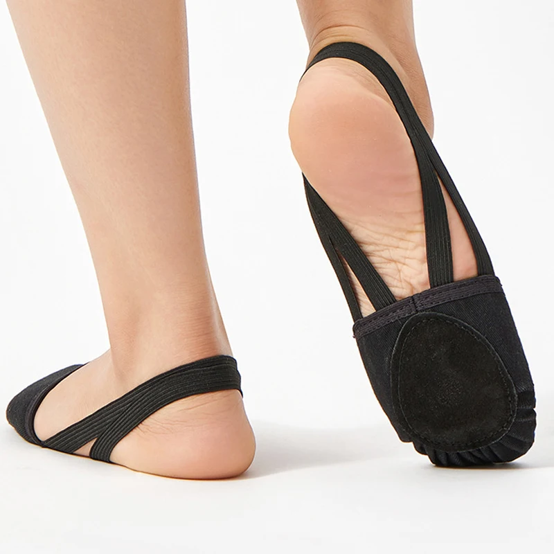 Rhythmic Gymnastic Shoes Elastic Half Shoes Ballet Shoes Ballet Flat Slippers Dance Shoe Microfiber Girls Kids Women Belly 5