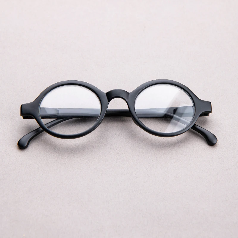 Men's Vintage Round Transparent Lens Reading Glasses