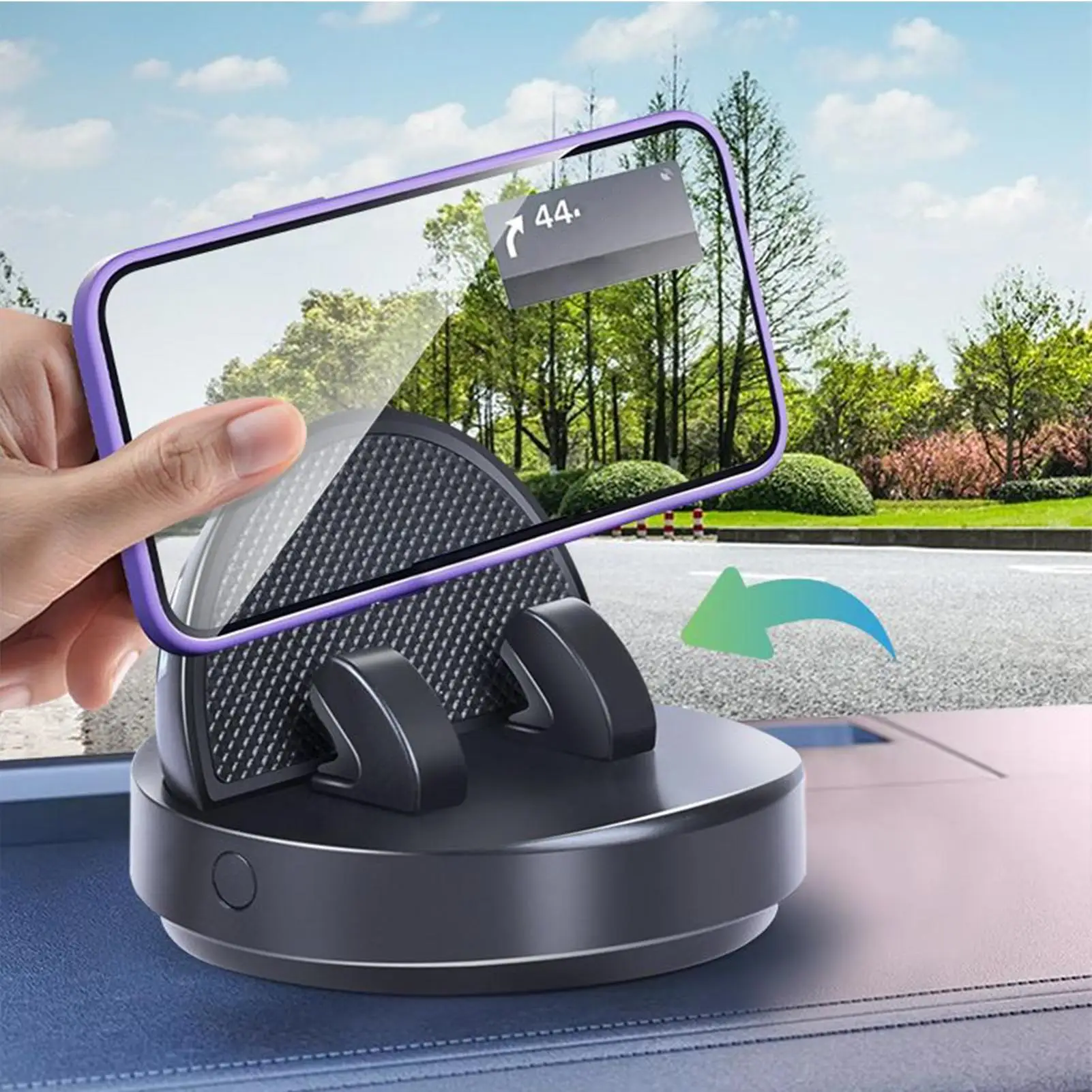 Car Phone Stand Auto Dashboard Mobile Phone Mount Smartphone Automotive Organizer with Parking Number Plate mobile phone holder