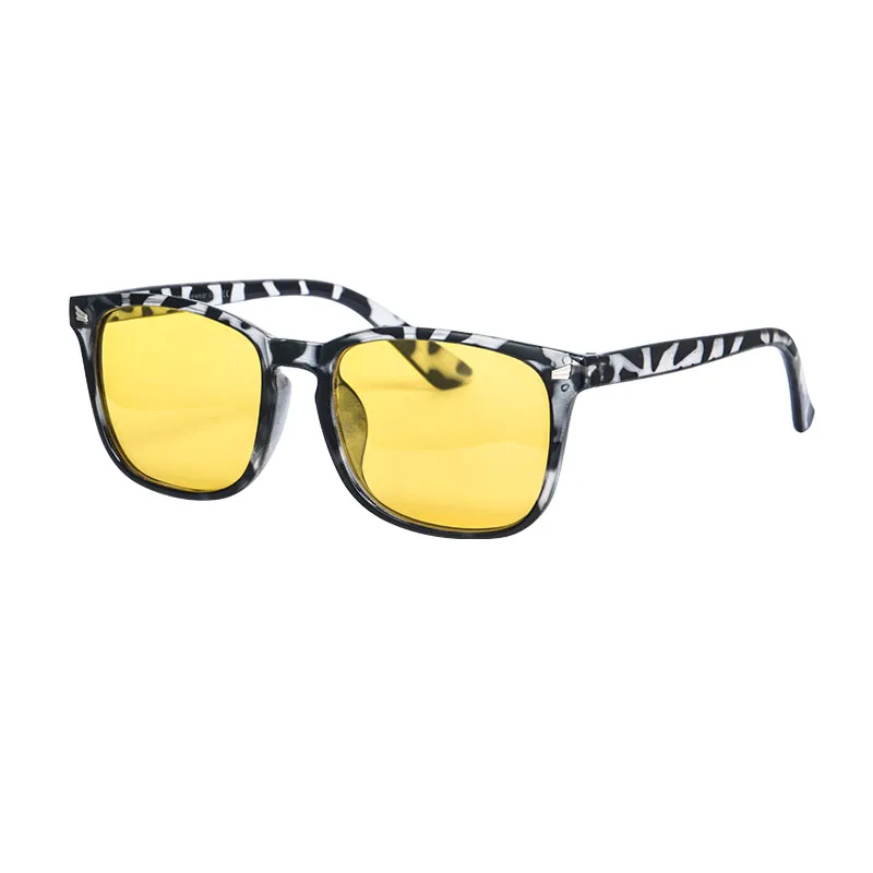 Men&rsquo;s Blue Light Blocking Computer Glasses Orange Yellow clear lenses light blue Eyeglasses 3 blocking rate