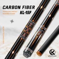 KONLLEN Carbon Fiber Pool Cue Stick 12.5mm Tip Leather Grip  Billiard Professional Taper 3*8/8 Joint Billar Kit with Case