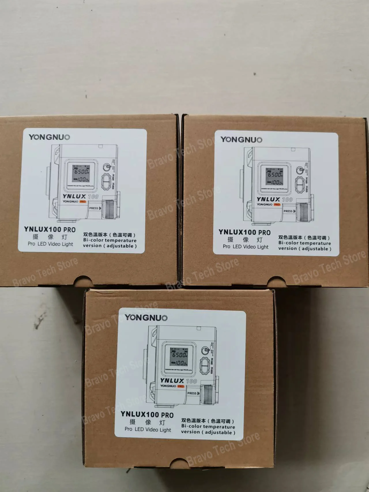 YONGNUO YNLUX100 PRO 업그레이드 120W 2700K-6500K 휴대용 야외 COB LED 경량 사진 스튜디오 틱톡