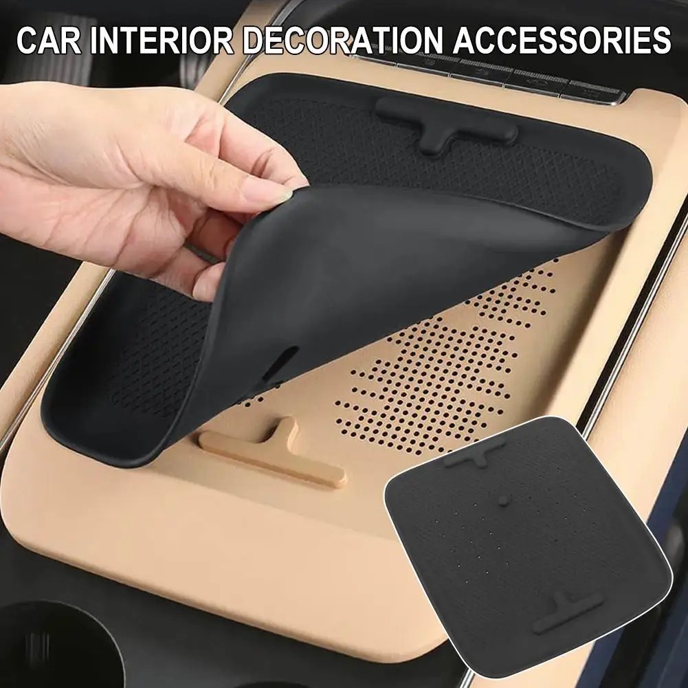For DONGFENG Voyah Free 2024 Silicone Anti-Skid Pad Car Phone Wireless Charging Pad Model3 Non-Slip Mat Auto Accesso