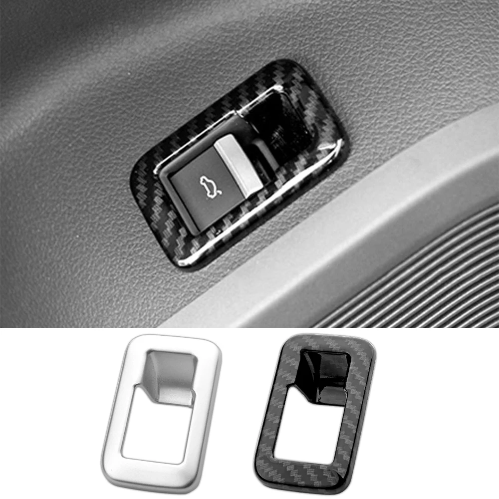 

For Audi Q5 FY 2018-21 Car Door Trunk Switch Button Frame Decoration Sticker Bright Trim Automobile Interior Accessories