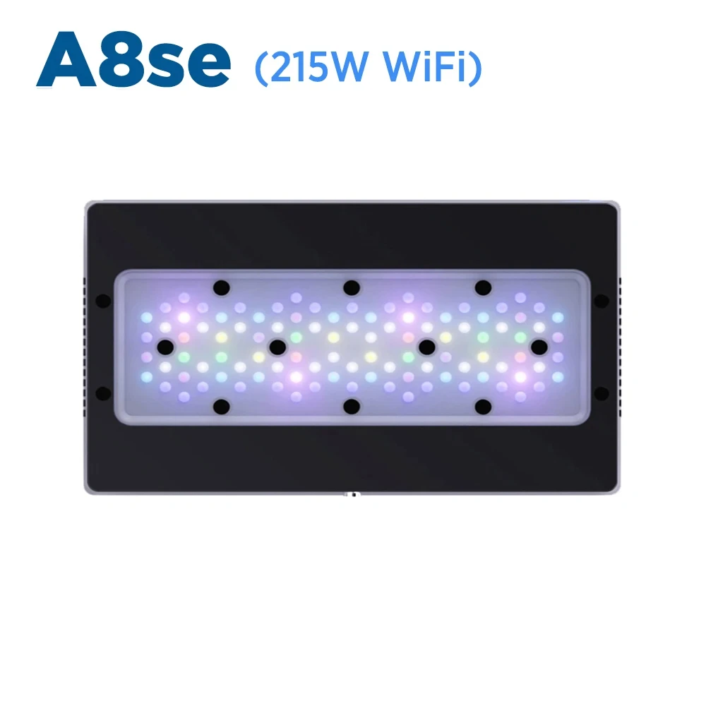 

A8se WiFi APP Programmable Smart Full Spectrum 215W Saltwater Aquarium Coral Reef LED Light