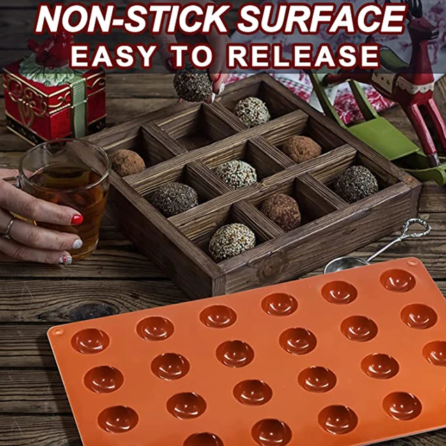 24 Holes Silicone Mold Semi-Sphere Round Chocolate Baking Cake Mould