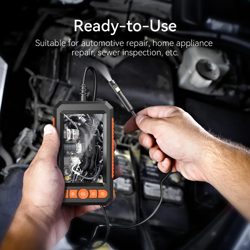 Endoscope Camera 4.3 "Single&Dual Lens 1080P Industrial Waterproof 8leds For Car Engine