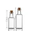Mini Glass Bottles with Cork DIY Birthday Gift Transparent Empty Message Wishing Bottle Christmas Wedding Party Decoration 5