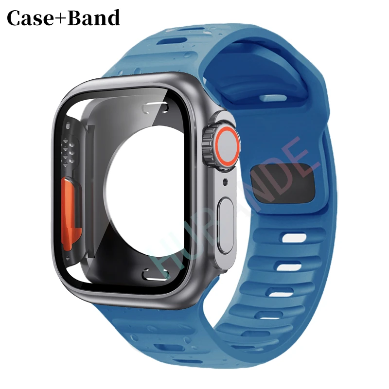 Ultra Silicone Strap and Protective Case with Screen Guard