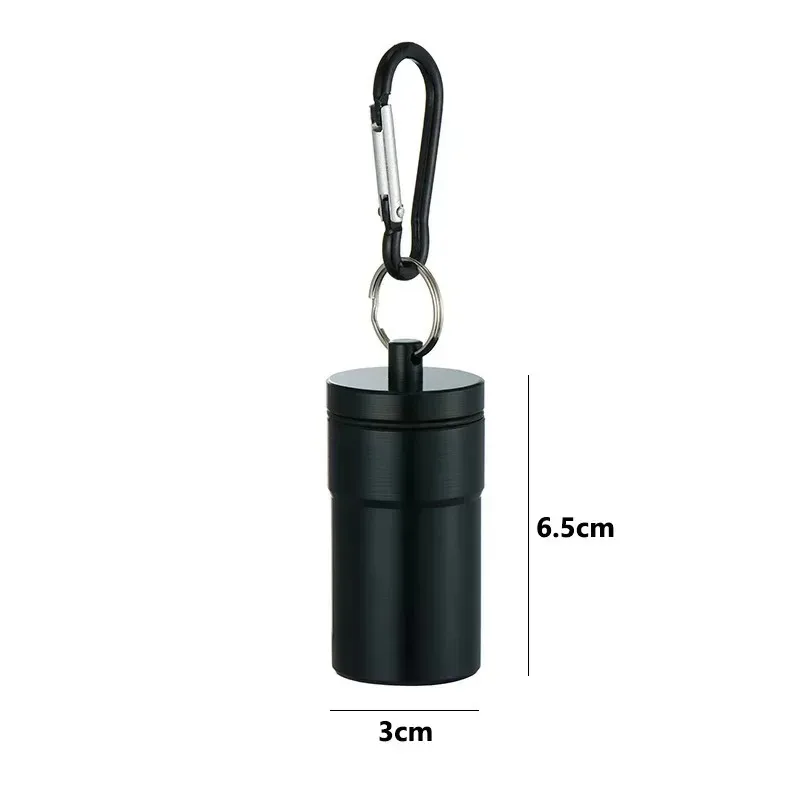 Portable Ashtray with Carabiner Mini Metal Car Ash Tray for Travel Outdoor Detachable Windproof Ashtray Holder with Keychain