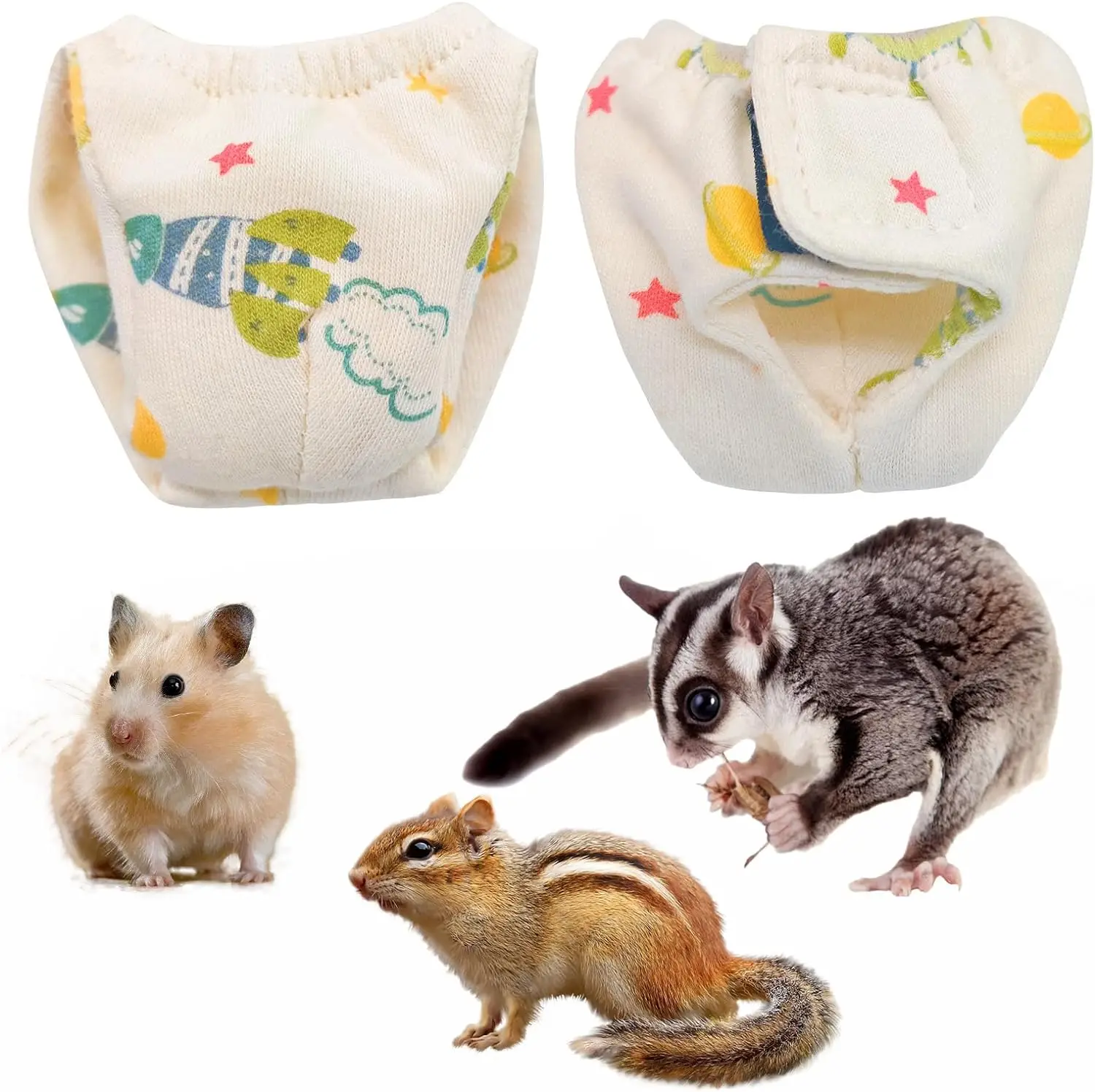 Couches Réutilisables Pour Lapin Et Petits Animaux - Taille S Absorbante Et Lavable