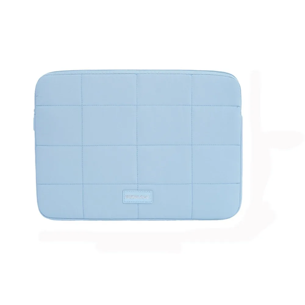 Quilted Shockproof Ultralight Tablet Sleeve - Wear-Resistant Travel Case, Solid Color, Fits 14-15.6 Inch Devices