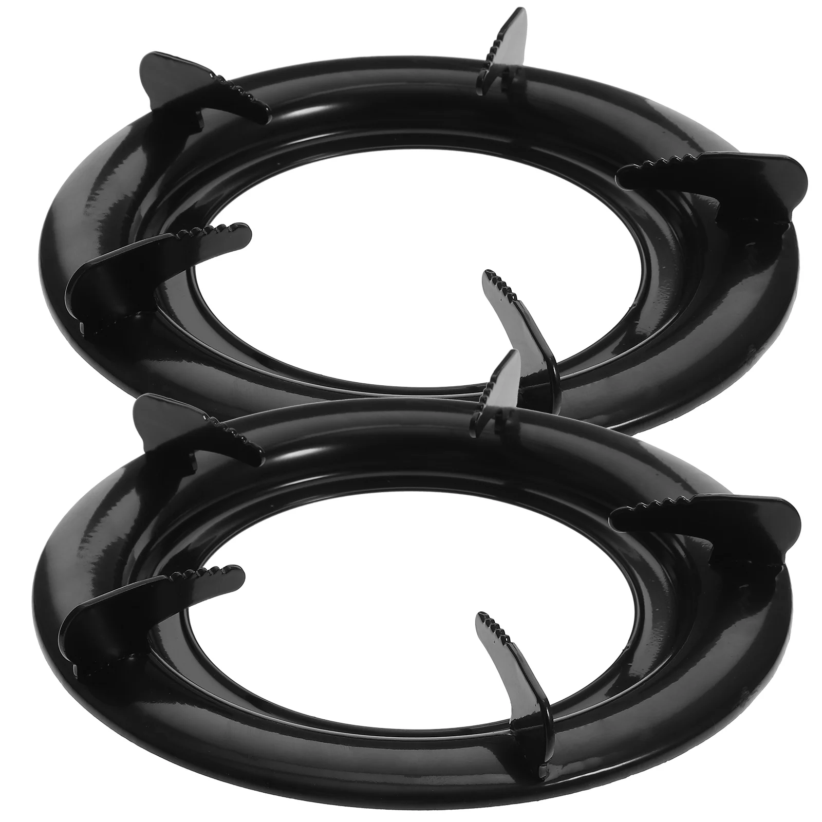 

Stove Rack Wok Support Ring Round Gas Cooker Pot Holder 2Pcs Cast Iron Gas Range Burner Grate Wok Holder Cooktop Trivets Range