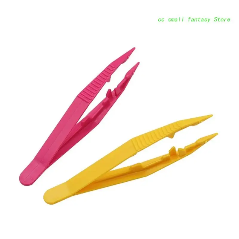 Kids Clip Beads Toy 5Pieces Children DIY Toy Durable Kids Plastic Clip Beads Tweezers Toy Kids Craft