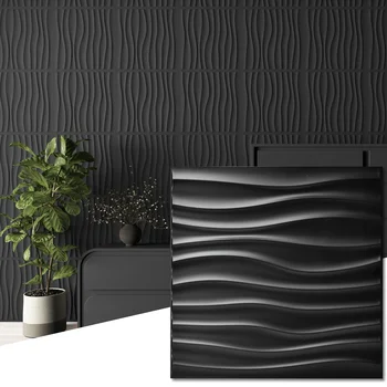 30x30 ซม.บ้านผนังตกแต่งเรขาคณิต 3D ผนังแผง self-กาว 3D สติ๊กเกอร์ติดผนัง Art กระเบื้องวอลล์เปเปอร์ห้องน้ําเพดาน 1