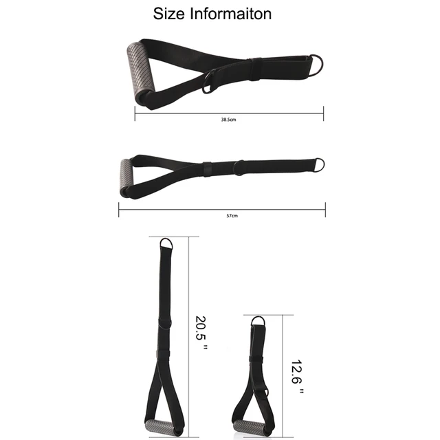 Heavy Duty Handles For Resistance Bands Handle Sturdy And Non Slip Cable Machines LAT Pull Down Bar Pila Accessories 2