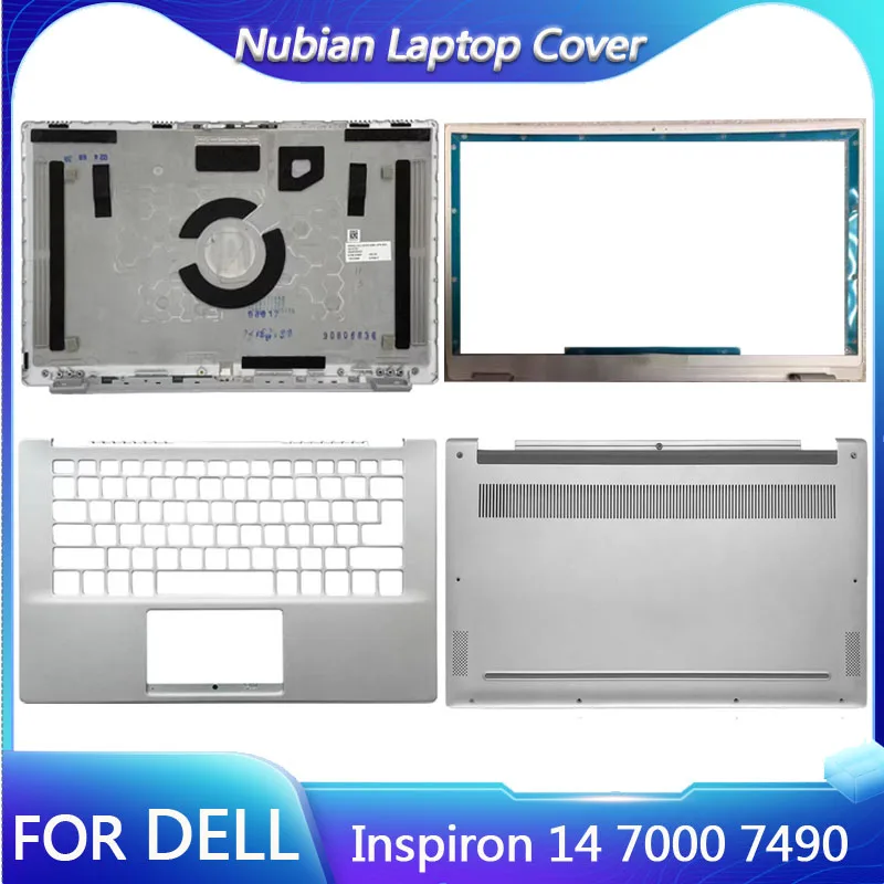 

For Dell Inspiron 14 7000 7490 Laptop LCD Back Cover/LCD Front Cover/Palm Rest/Bottom Cover Silver