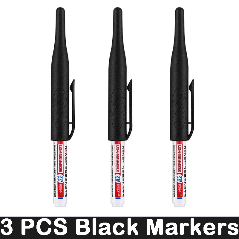 Deep Hole Long Nib Markers for Waterproof Art and Woodworking