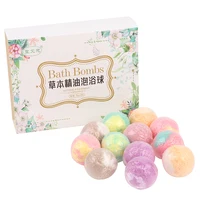 12pcs/set Natural Mini Handmade Bathing Foot Spa Bomb Rich Essential Oils Moisturizing Dry Skin Relaxing Scent Organic Bath Gift 2