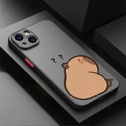 Cute Capybara Lovely Soft Cover Case - iPhone 12 Mini (Mix01)