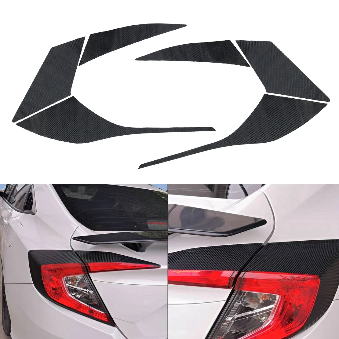

1 комплект, наклейка на задсветильник фару для Honda Civic 2016 2017 2018 2019 2020 2021