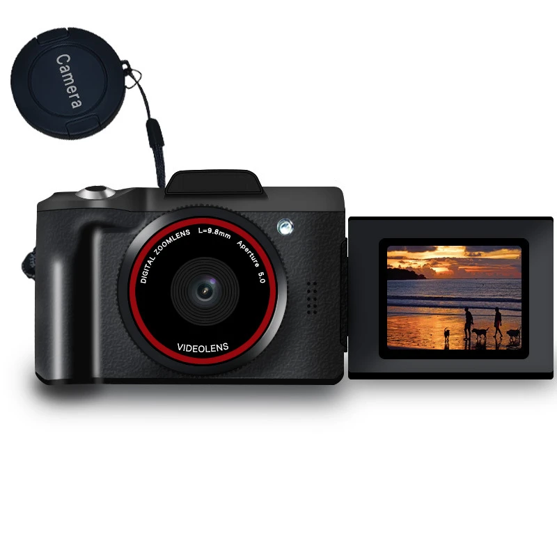 2022 HD Digital Camera Micro Single Retro with 16MP Digital Camera Vlog External Lens 16X  Digital Zoom digital camera that looks like film