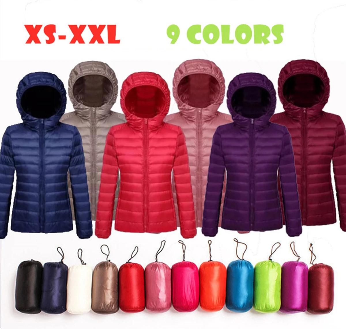 Woman Girls Lady Slim Costume Parka 