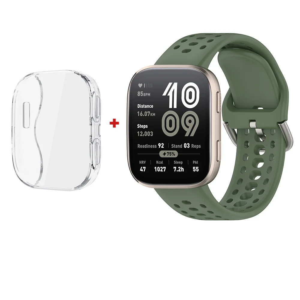 TPU Protective Case with Strap and Full-Coverage Screen Protector