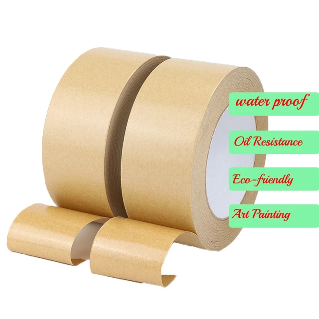 1 Roll 30m Kraft Paper Tape Bundled Adhesive Paper Tapes Sealed Water  Masking Paper Tape For Art Painting Packaging Tool - Washi Tape - AliExpress