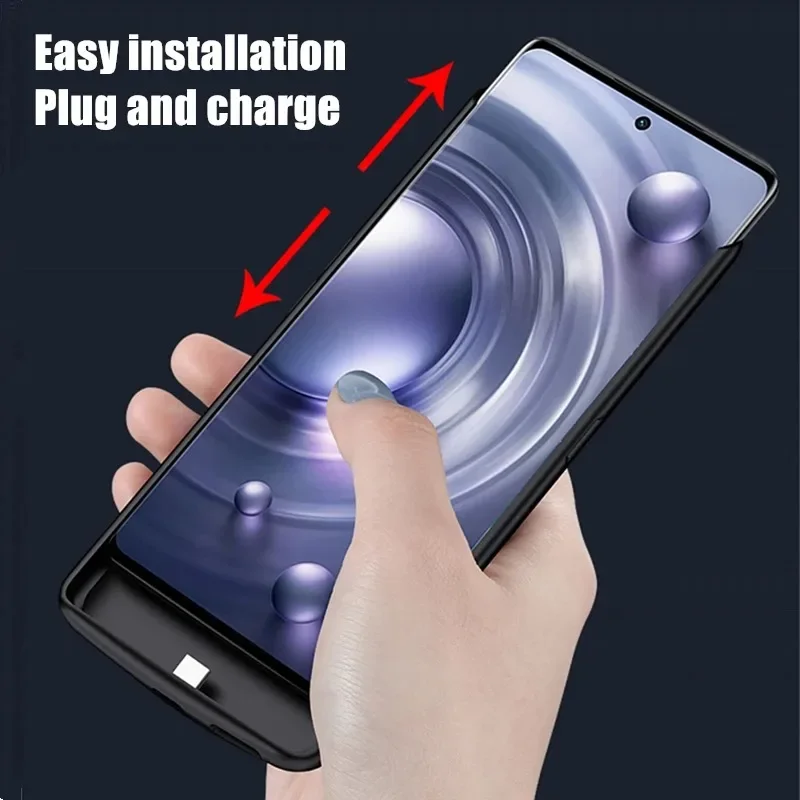 VIVO X80 X80Pro용 10000mAh 휴대용 배터리 충전기 케이스 VIVO X80 파워 케이스용 외부 전원 은행 충전 커버
