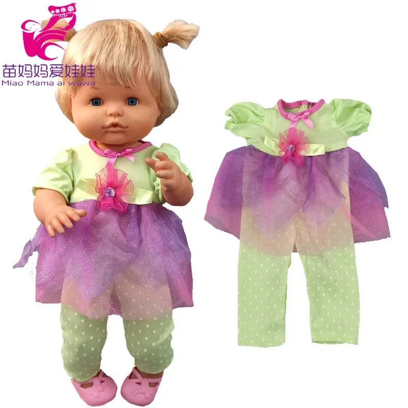 16 Inch Doll Clothes Suitable for 40cm Baby Doll 38 Cm Nenuco Clothes Ropa Y Su Hermanita Children Girl Rompers