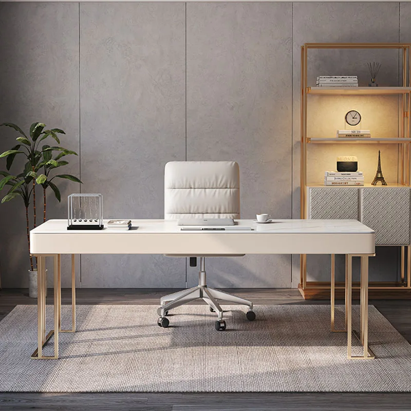 Modern Writing Desk Metal Computer Coffee Shelf Office Desks Workstation Organizer Scrivanie Per Ufficio Office Furniture