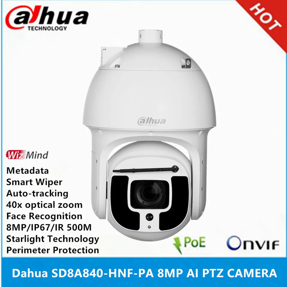 Dahua SD8A840-HNF-PA 8MP 4K 40x Optical zoom Starlight IR 500M