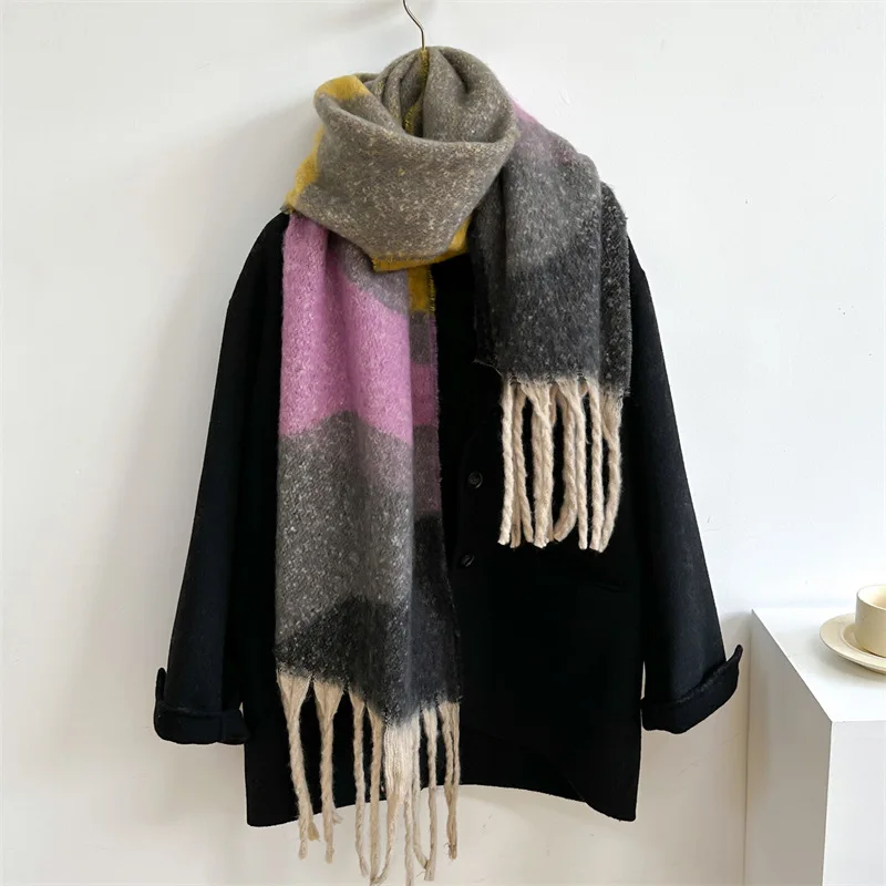 Luxurious Cashmere Pashmina Shawl with Long Tassels