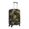 Custom Fashion Original Woodland Camo Luggage Cover Protector Washable Military Army Camouflage Travel Suitcase Covers 2