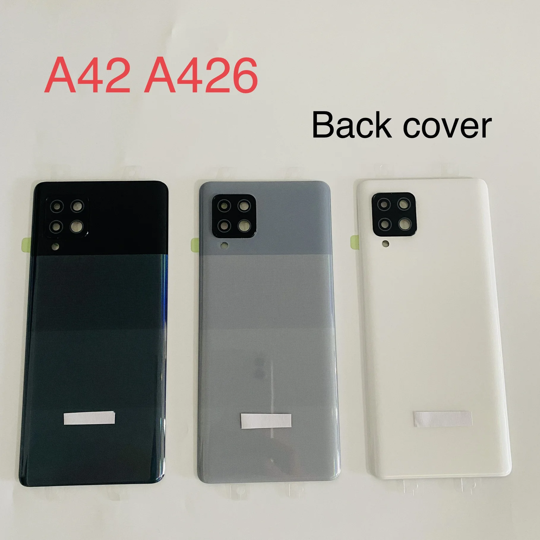 

For SAMSUNG Galaxy A42 5G A426 A426U A426B Back Cover Battery Door Rear Housing Plastic Case Replacement With Camera Lens Lid