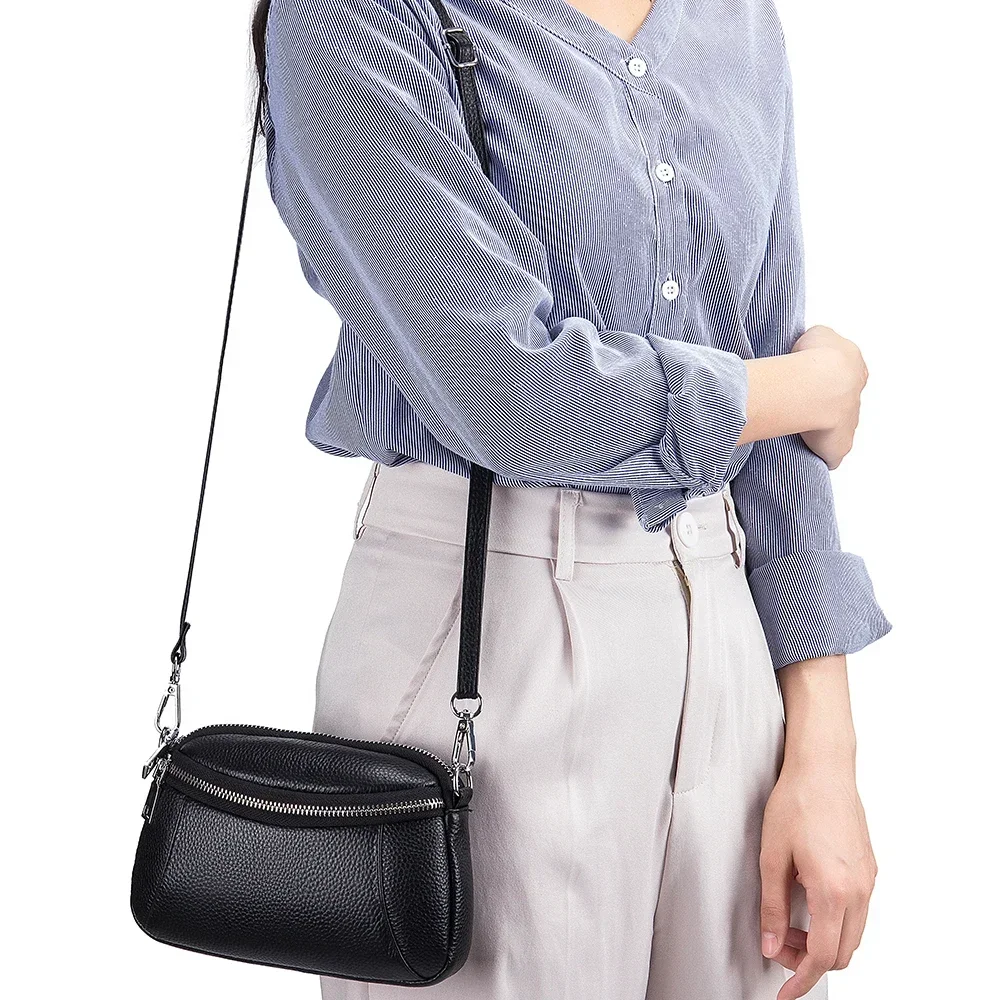 Genuine Leather Tote Bag High Quality Cowhide Ladies Handbags New Luxury Women Shoulder Bag Small Crossbody Bags for Women