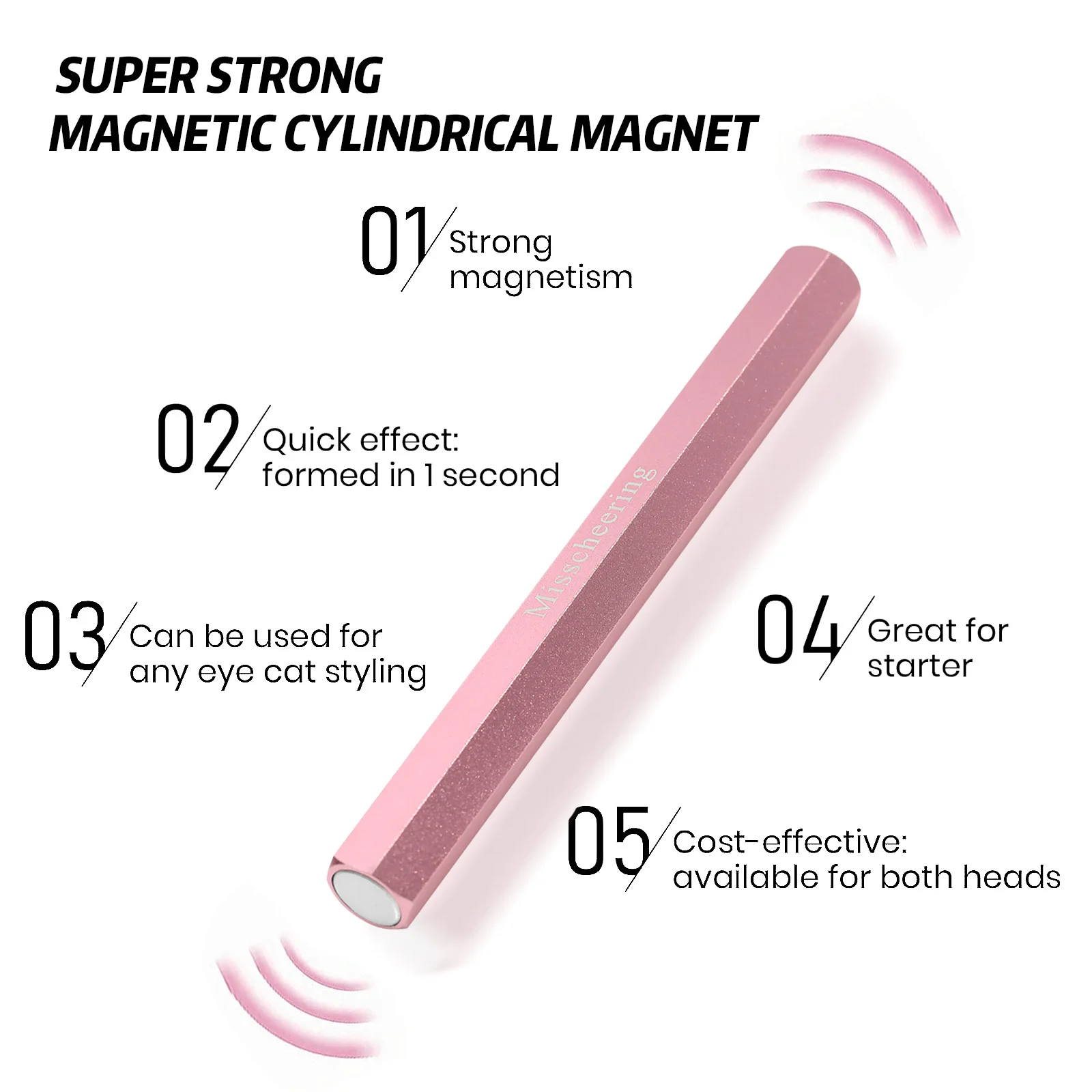 Multi Functional Magnetic Stick For Cat Eye Gel Hexagonal Optimus Nail Enhancement Strong Cat Eye Double-End Thickened Magnet cat eye nail tool magnetic nail art tools magnetic nail pen magnetic nail tools nail care tools