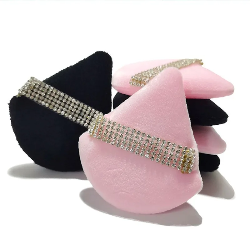 Description Picture 4 of itemDiamond Triangle Powder Puff Sponge Velvet Triangle Powder Puff Facial Beauty Soft Smooth Face Makeup Tool Makeup Sponge