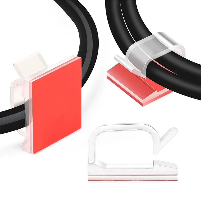 Adhesive Cable Wire Clips Cable Outdoor Management Wire Organizer Cord Holder 50PCS cable organizer,cable clip