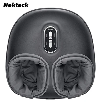 Nekteck Foot Massager Heating Therapy Air Compression Shiatsu Knead Roller Muscle Relaxation Electric Foot Massage Machine 1