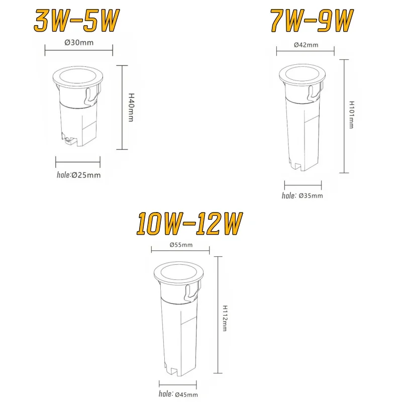 รูปสินค้า ไฟสปอร์ตไลท์ COB ฝังผนัง ป้องกันแสงสะท้อน ปรับความสว่างได้