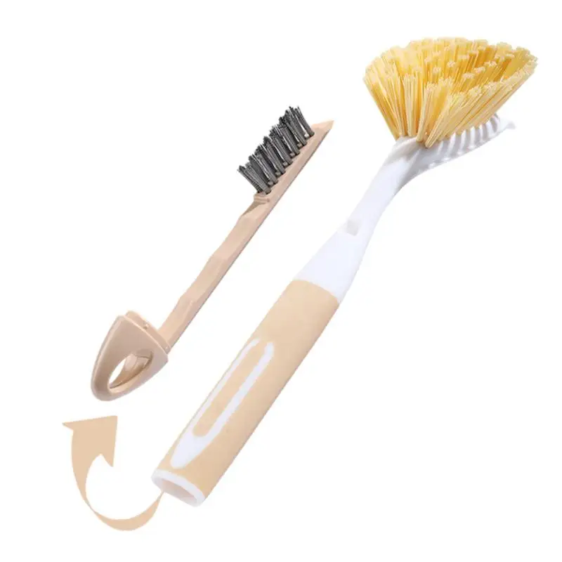 

Dangling Deep Cleaning Pot Scrubber Pot Brush Portable Dishwashing Brush Ergonomic Brush With Handle For Home Restaurant Supply