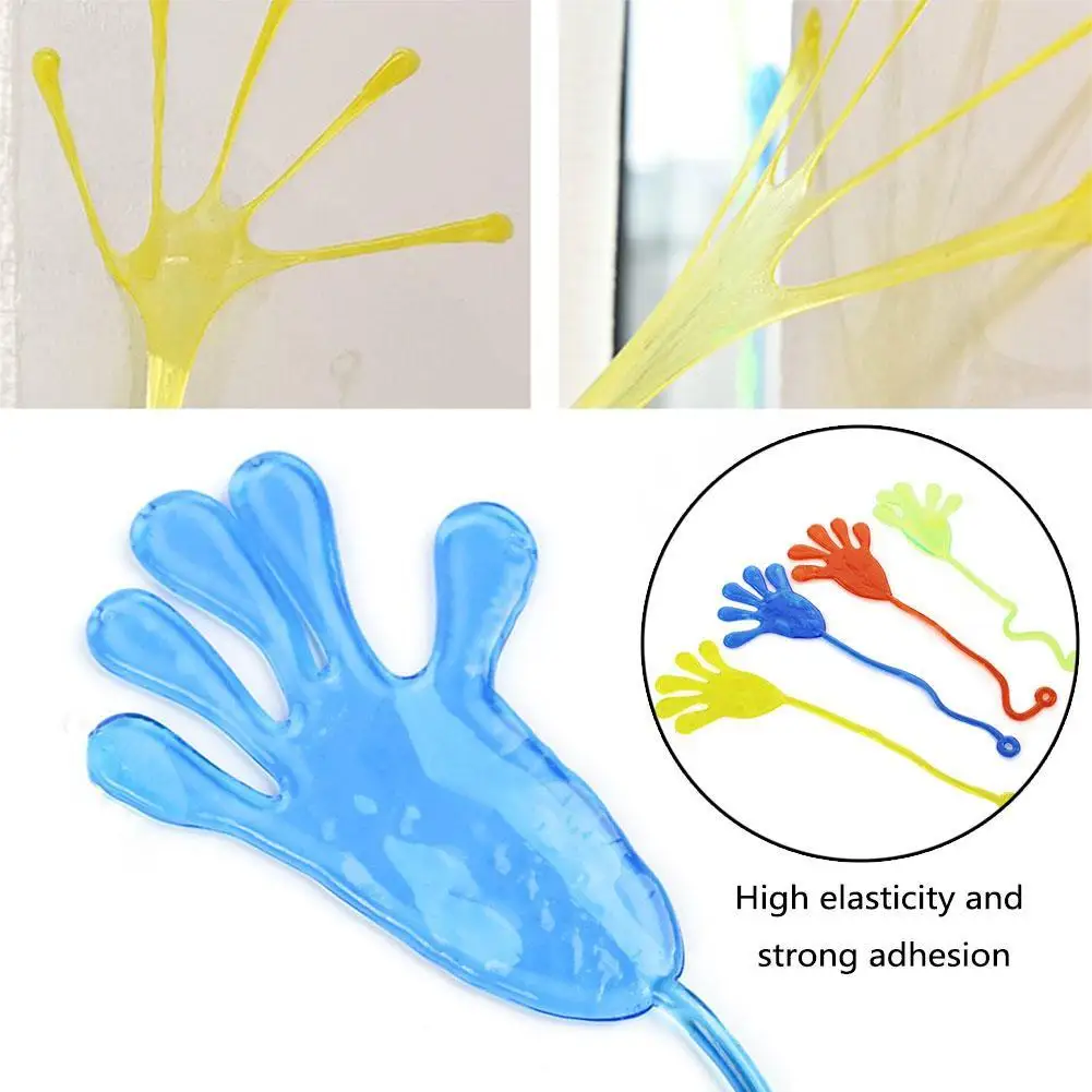 Novelty Kids Sticky Palm Toys Puzzle Climbing Wall Palm Decompression Sticky Hand Toys Elastically Stretchable fidget toys,stress relief toys,sticky toys