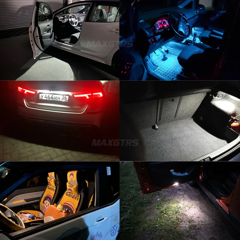 2x T10 LED  W5W 168 194 LED  ȣ  6000K     ̽  3030 ڵ ׸  