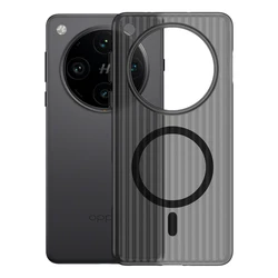 Slim Transparent Magnetic Protective Back Cover - Hard PC for Microfiber (Black)