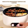 Household Large Capacity Electric Chafing Dish Four-Grid Multifunctional Integrated Hot Pot Electric Caldron 4