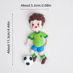 Youth Sports-Themed Cake Topper Decorations (Soft rubber boy)